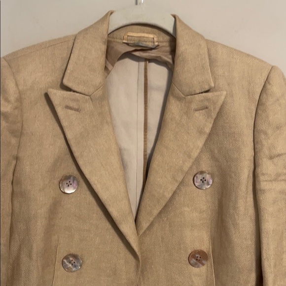 Sportmax Linen double breasted Blazer jacket - Picture 3 of 10